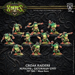 Hordes - Croak Raiders Minions Gatorman Unit - Importado