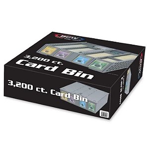 Collectible Card Bin Gray 3200 Count - Importado