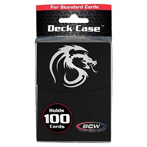 Deck Box: Large Deck Case: Black - Importado