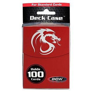 Deck Box: Large Deck Case: Red - Importado