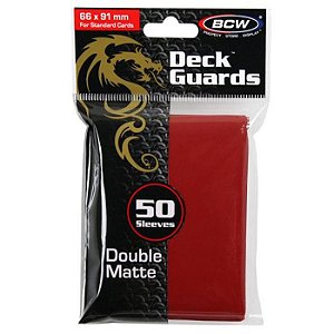 Deck Protector: Deck Guard: Matte Red (50) - Importado