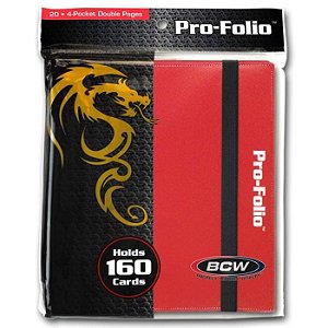 Binder: 4-Pocket: Pro-Folio: Red - Importado