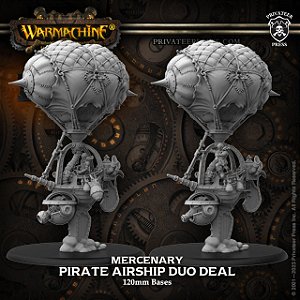Warmachine - Mercenary Pirate Airship Duo Deal - Importado