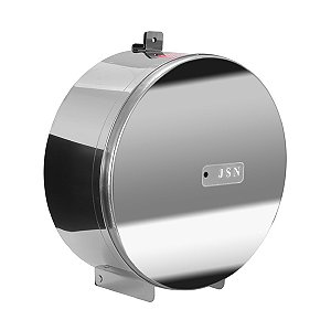 Suporte para Papel Rolo (300 a 400m) em Inox com Fechadura