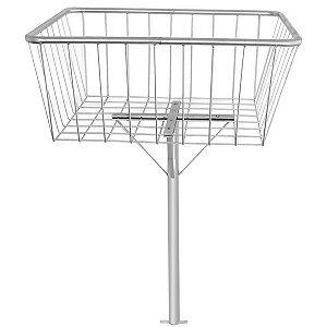 Lixeira de Rua 280L com Suporte Central
