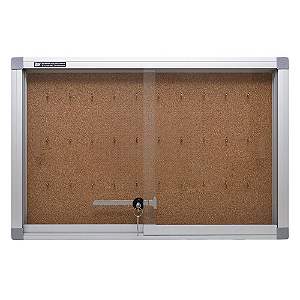 Quadro de Chaves moldura em Alumínio com Porta de vidro (48 Chaves)