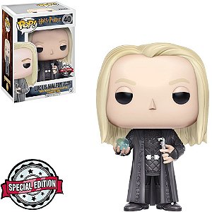 Lucius Malfoy Holding Prophecy 40 Exc Pop Funko Harry Potter