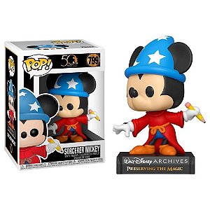 Sorcerer Mickey 799 Pop Funko Disney 50 anos