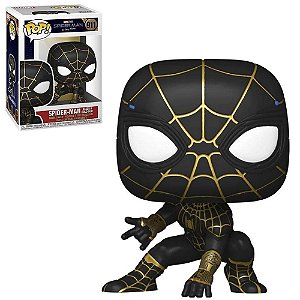 Spider-man Black e Gold Suit 911 Pop Funko Marvel