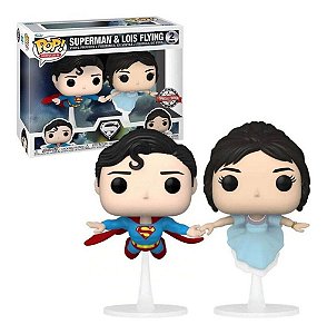 Superman e Lois Flying Pack 2 Exclsuivo Pop Funko DC