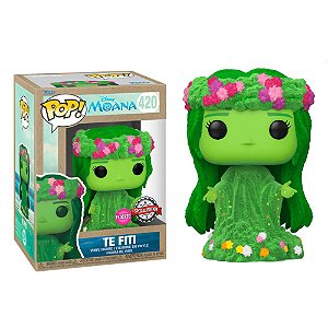 Te Fiti 420 Exclusivo Flocked Pop Funko Moana Disney