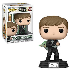 Luke Skywalker e Grogu 583 Pop Funko Star Wars