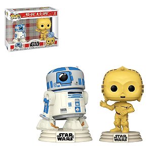 R2-D2 e C-3PO Pack2 Exclusivo Pop Funko Star Wars