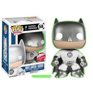 White Lantern Batman Exclusivo 58 Pop Funko Brilha Escuro Dc