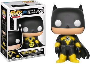 Yellow Lantern Batman 220 Exclusivo Pop Funko Dc Gitd