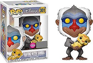 Rafiki with Simba 301 Exclusivo Flocked Pop Funko Disney