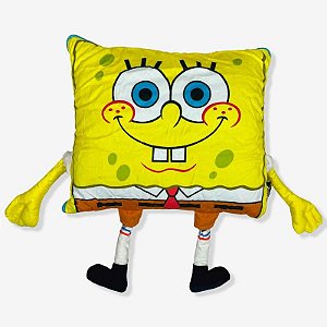 Almofada 2 em 1 Manta c/Ziper Bob Esponja - 10065397