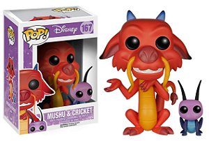 Mushu e Cricket 167 Pop Funko Disney Mulan