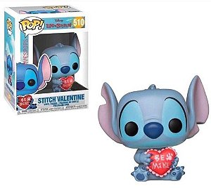 Stitch Valentine 510 Exclusivo Pop Funko Lilo e Stitch Disney