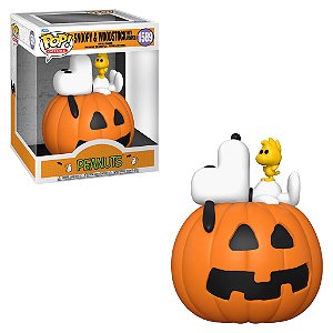 Snoopy e Woodstock With Pumpkin 1589 Dx Pop Funko Peanuts