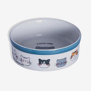 Comedouro Pets I Love Cats 400ml Tamanho G - ZC - 10120138