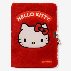 Caderno de Pelúcia 21x15 Hello Kitty - Zona Criativa