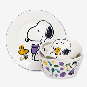 Conjunto Bowl Caneca Prato Snoopy Zona Criativa 10025667