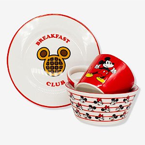 Conjunto Bowl Caneca Prato Mickey e Minnie - ZC - 10025658