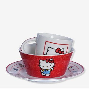 Conjunto Bowl Caneca Prato Hello Kitty - ZC - 10025913