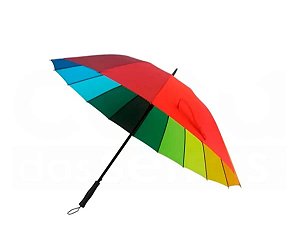 Sombrinha Longa Automática Arco-Iris Pride