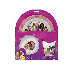 Conjunto Infantil Melamine Princesas - Disney Tuut