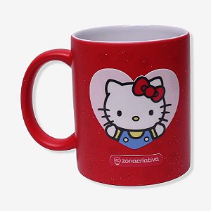 Caneca Magic Hello Kitty Vermelha - Zona Criativa - 10026464