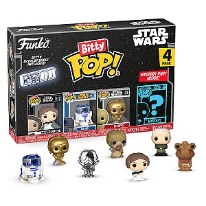 Star Wars Leia Pack4 Funko Bitty Pop Star Wars