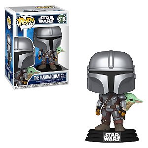 The Mandalorian with Grogu 818 Pop Funko Star Wars
