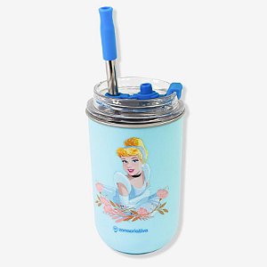 Copo Neo com Canudo Cinderela - Disney 300ml - ZC - 10073326