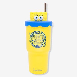 Copo Topper Bob Esponja 600ML - Zona Criativa -  10026730