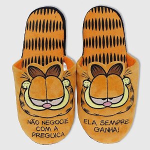 Chinelo de Quarto Garfield - Zona Criativa 10072018 TAM:G
