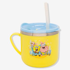 Caneca Flip Infantil Bob Esponja 250ml - 10026461