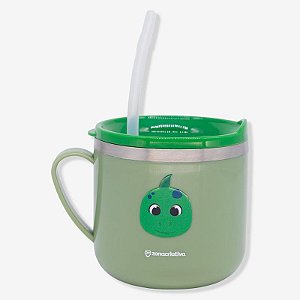 Caneca Flip Infantil Dinossauro Thomax 250ml - 10026548