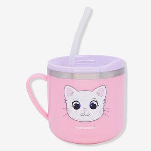 Caneca Flip Infantil Gatolino 250ml - 10026549