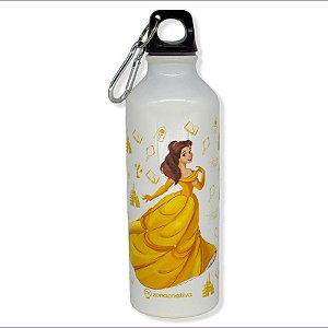 Garrafa com Mosquetão Bela - Disney - ZC - 10073277