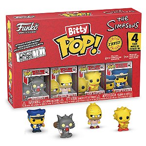 Simpsons Scratchy Séries4 Pack4 Funko Bitty Pop The Simpsons