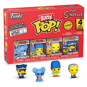 Simpsons Itchy Séries2 Pack4 Funko Bitty Pop The Simpsons