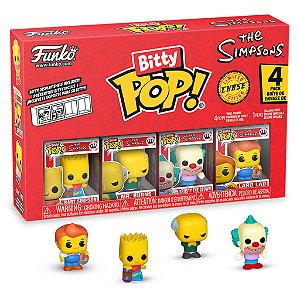 Simpsons Bart Séries1 Pack4 Funko Bitty Pop The Simpsons