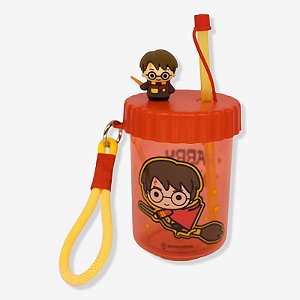Copo Canudo Flip Infantil Harry Potter - 500ml - 10026567