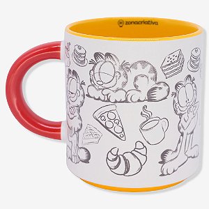 Caneca Grafite Garfield - 500ml - Zonacriativa - 10026960