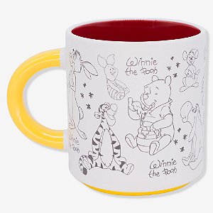 Caneca Grafite Ursinho Pooh - 500ml - Zonacriativa -10026962