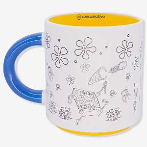 Caneca Grafite Bob Esponja - 500ml - Zonacriativa -10026963