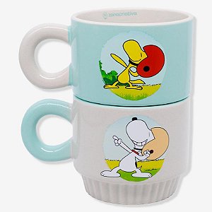 Caneca Joy Snoopy e Woodstock 350ML - Zonacriativa 10026948