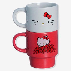 Kit Canecas Empilháveis Hello Kitty - Zonacriativa -10025911